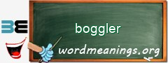 WordMeaning blackboard for boggler